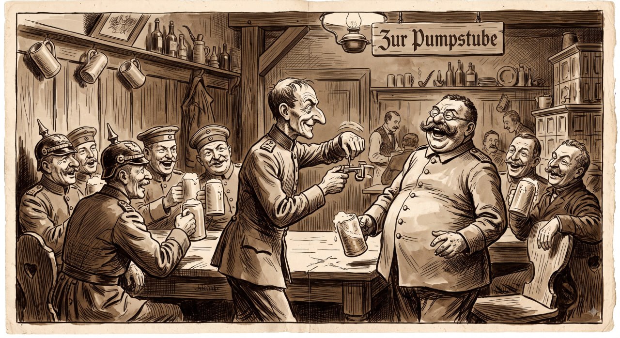 Die Namensszene im Gasthaus Zur Pumpstube